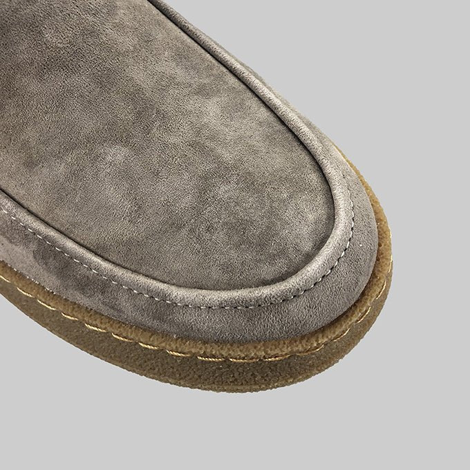 Zapatos Casuales para Hombre de Gamuza con Cordones y Suela de Goma